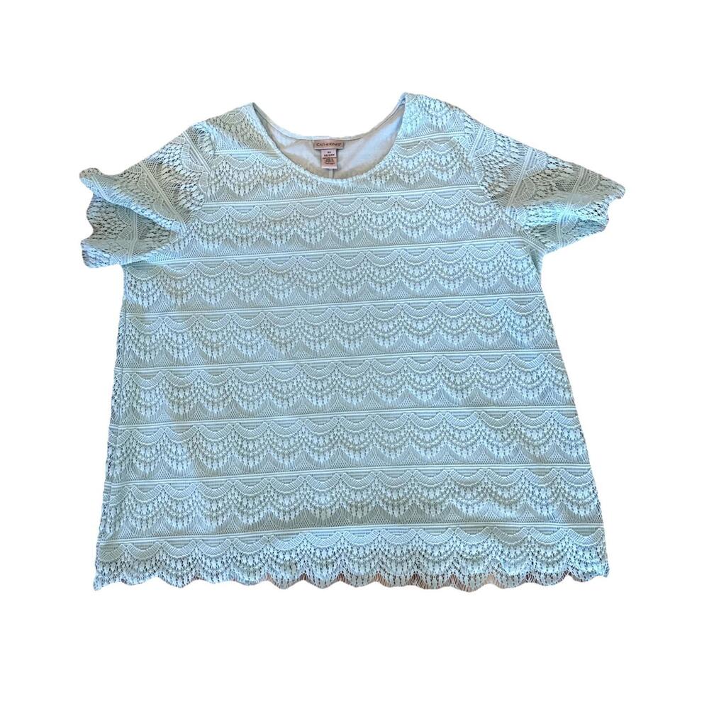 Catherine’s Short Sleeve Lace Blouse